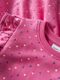 NAME IT Sweat kjole Oeana Pink Power